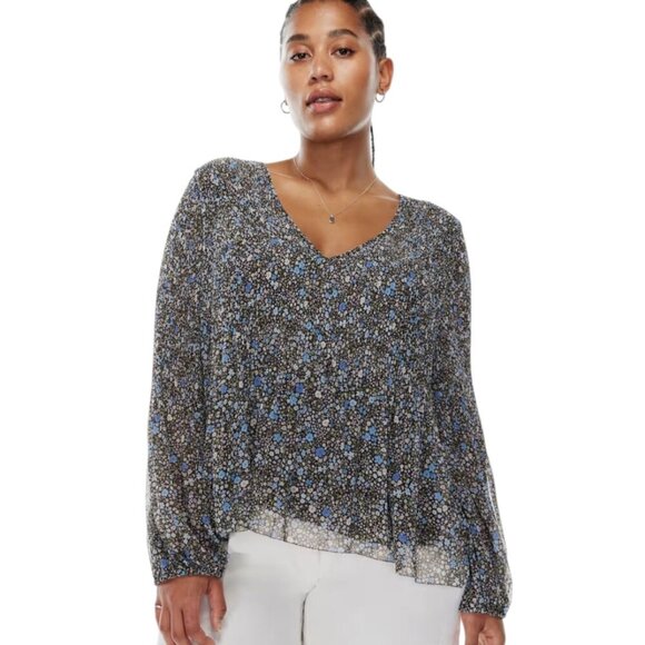 Aritzia Wilfred Daydreamer V-Neck Blouse - Picture 1 of 9